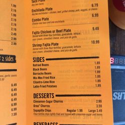 Fuzzy's Taco Shop - To go menu