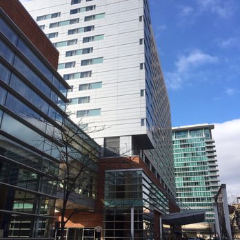Hilton Baltimore Inner Harbor - View of hotel exterior from Pratt Street - Hotels Near Me - Baltimore, Maryland