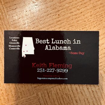 Big Potato Company-Foley - Business Card - Salad Near Me - Foley, Alabama Big Potato Company-Foley - Business Card - Salad Near Me - Foley, Alabama