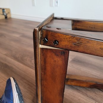 Century Moving Services - side table cracked and leg coming off - Movers Near Me - Passaic, New Jersey Century Moving Services - side table cracked and leg coming off - Movers Near Me - Passaic, New Jersey