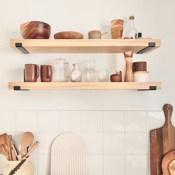Urbandi - Natural Finish Shelves with our J-Brackets. - Home Decor Near Me - Cincinnati, Ohio Urbandi - Natural Finish Shelves with our J-Brackets. - Home Decor Near Me - Cincinnati, Ohio