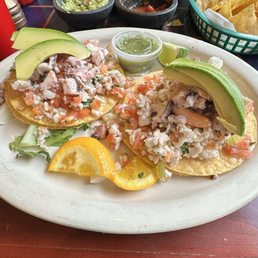 Shrimp Ceviche Tostadas