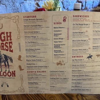 High Horse Saloon - Menu - American Near Me - Fullerton, California High Horse Saloon - Menu - American Near Me - Fullerton, California