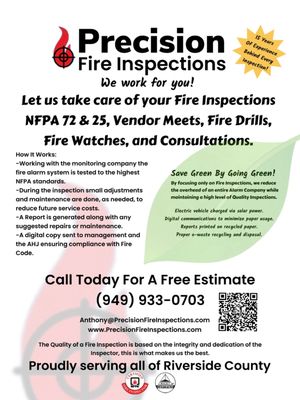 Precision Fire Inspections - Precision Fire Inspections Precision Fire Inspections - Precision Fire Inspections