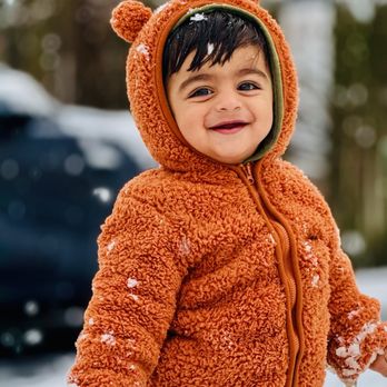Fintography - Photo session with this gem of a baby boy on his first snow day! - Real Estate Photography Near Me