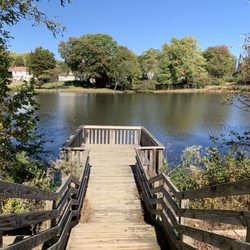 Marumsco Acre Lake Neighborhood Park - A Dock over the Lake