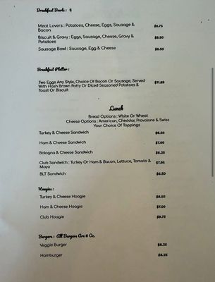 Menu photo 1 Birdies Place Brandywine, WV Menu photo 1 Birdies Place Brandywine, WV