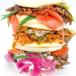How Bao Dat - pictured top to bottom: Beef Bao, Jerk Chicken Bao & Lamb Bao- @siblingsthateat