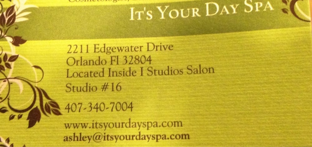 It's Your Day, Spa Logo