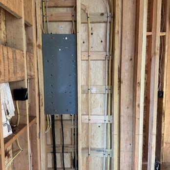 Guerrette Electric - Back of the panel. Nice and neat! - Electricians Near Me