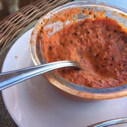 El Morro RV Park, Cabins & Ancient Way Cafe - Homemade tomato basil soup.