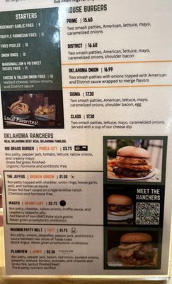Menu photo 1 District Burger Jenks, OK Menu photo 1 District Burger Jenks, OK