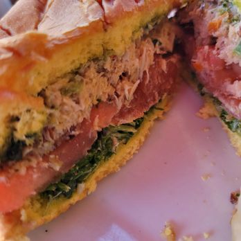 Creme De La Crepe - Crab sandwich with Salad n potato gratin. Yum - French Near Me - Redondo Beach, California