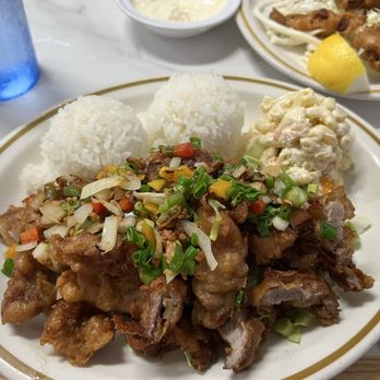 Kaua’i Diner - fried pork chops,rice & mac salad - Breakfast & Brunch Near Me - Lihue, Hawaii
