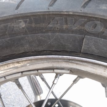 Sixth Street Specials - Tyre with sidewall cracks within 3K miles of riding. - Motorcycle Repair Near Me - New York, New York