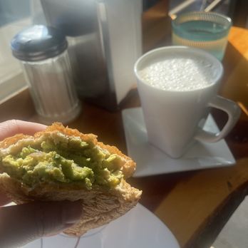 Ethio Coffee House - Avocado egg on bread. Chai tea latte (hard to find the real stuff) made me both care - Coffee & Tea Near Me - Nashville, Tennessee