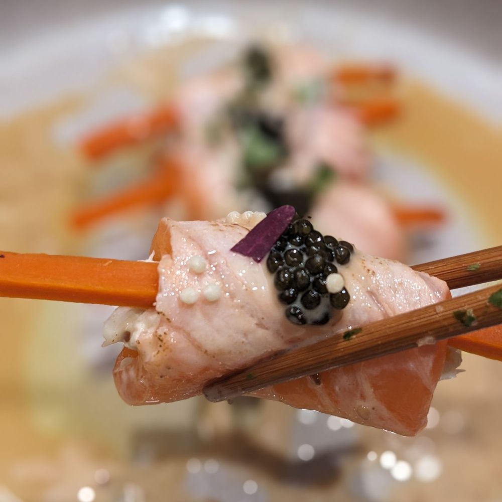 Akami Sushi - Salmon crab crudo - Sushi Bars Near Me - Arcadia, California Akami Sushi - Salmon crab crudo - Sushi Bars Near Me - Arcadia, California