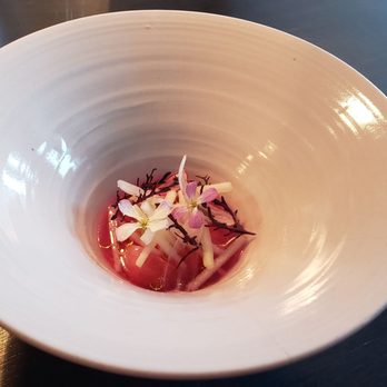 Commis - Various preparations of radish with tart apples, lemon, and mustard seed oil - New American Near Me - Oakland, California Commis - Various preparations of radish with tart apples, lemon, and mustard seed oil - New American Near Me - Oakland, California