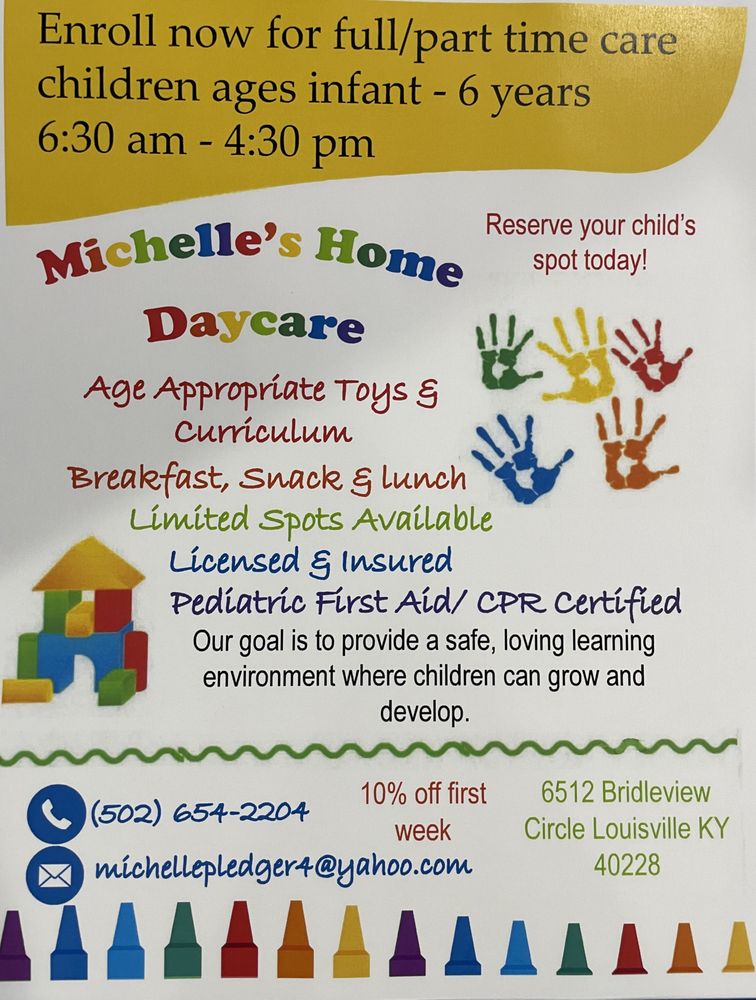 Michelle's Home Child Care - childcare center in Louisville, KY