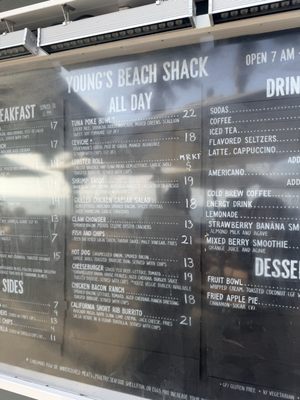 Menu photo 1 Young's Beach Shack Dana Point, CA Menu photo 1 Young's Beach Shack Dana Point, CA