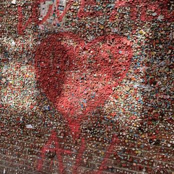 The Gum Wall - Heart featured gum wall - Local Flavor Near Me - Seattle, Washington The Gum Wall - Heart featured gum wall - Local Flavor Near Me - Seattle, Washington