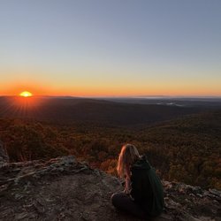 White Rock Mountain Recreation Area - The sunrise at the main lookout.