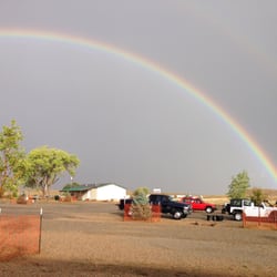 Ballard RV Park - Rainbow over park after some rain.