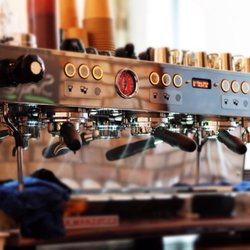 Kapai Kaffeehaus - The lovely Linea PB ABR machine from La Marzocco
