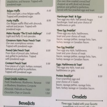 Metro Diner - Everything looks so good! - Diners Near Me - Indianapolis, Indiana