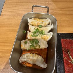 Kume Ramen House - Dumplings in chili oil (one missing because I just couldn't wait to try them)