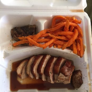 Koze - Duck breast with sweet potato fries. - Sushi Bars Near Me - El Paso, Texas Koze - Duck breast with sweet potato fries. - Sushi Bars Near Me - El Paso, Texas