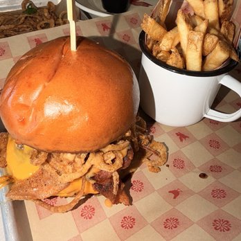 Lucille's Smokehouse Bar-B-Que - SMOKEHOUSE BBQ BACON BURGER - Barbeque Near Me - Temecula, California Lucille's Smokehouse Bar-B-Que - SMOKEHOUSE BBQ BACON BURGER - Barbeque Near Me - Temecula, California