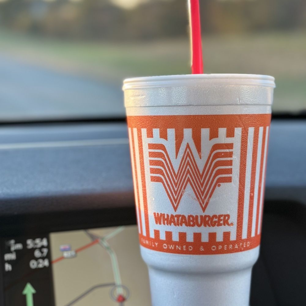 Whataburger - Texas-sized Medium drink - Burgers Near Me - Clarksville, Tennessee Whataburger - Texas-sized Medium drink - Burgers Near Me - Clarksville, Tennessee