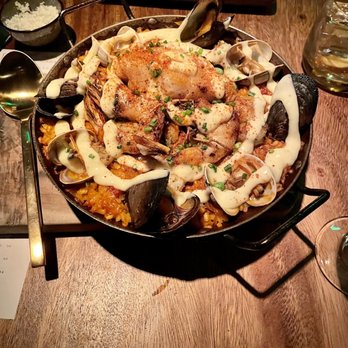 El Five - Seafood paella - Tapas/Small Plates Near Me - Denver, Colorado El Five - Seafood paella - Tapas/Small Plates Near Me - Denver, Colorado
