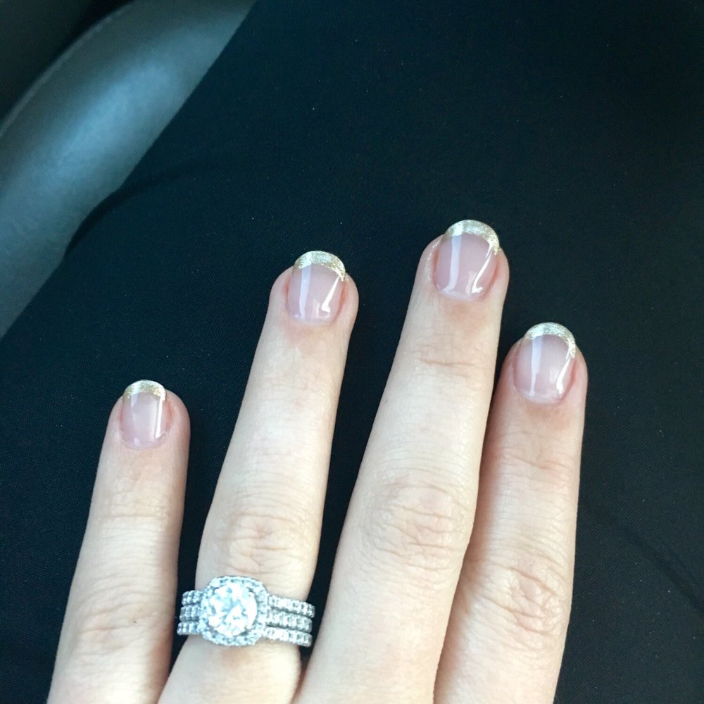 Desired Nails - Another satisfied day leaving Lynda with my beautiful gold tipped acrylics!! Couldn't have asked for better for my birthday!! - Nail Salons Near Me - Charlotte, North Carolina Desired Nails - Another satisfied day leaving Lynda with my beautiful gold tipped acrylics!! Couldn't have asked for better for my birthday!! - Nail Salons Near Me - Charlotte, North Carolina