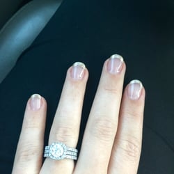 Desired Nails - Another satisfied day leaving Lynda with my beautiful gold tipped acrylics!! Couldn't have asked for better for my birthday!!