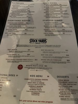 Menu photo 2 The Oaks Restaurant & Bar Katy, TX Menu photo 2 The Oaks Restaurant & Bar Katy, TX