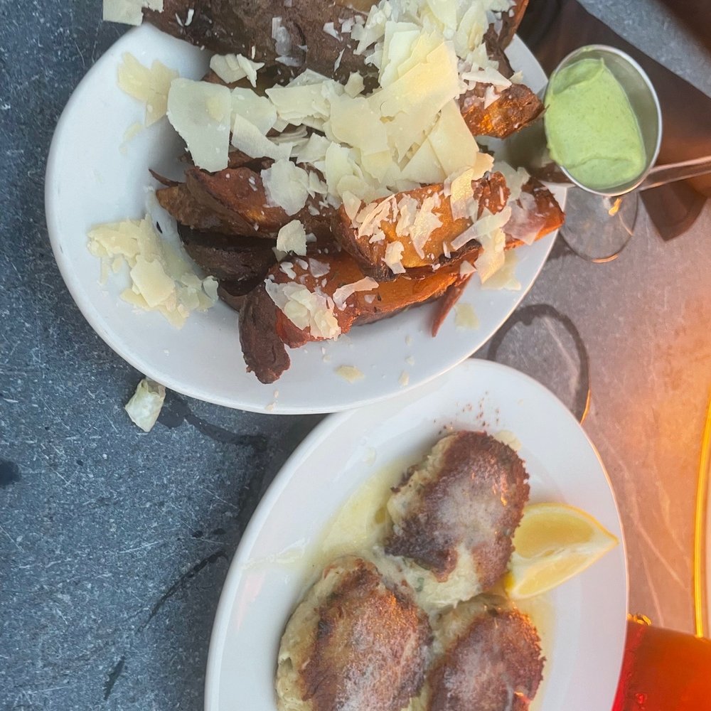 Lighthouse Restaurant - Crab Cake Dinner with Truffle Potato Wedges - Seafood Near Me - Cedar Lake, Indiana Lighthouse Restaurant - Crab Cake Dinner with Truffle Potato Wedges - Seafood Near Me - Cedar Lake, Indiana