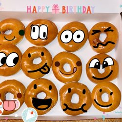 Krispy Kreme - Claimed my free dozen birthday donuts. You can only get the regular ones. Thank u Krispy Kreme !