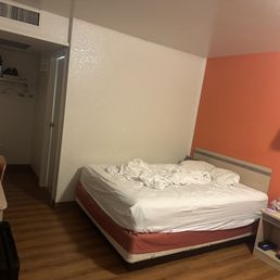 Motel 6 - How I left my room when I left for work. The drink is my biggest mess. The bed is how I left it, & how I returned to it after 2 days. - Hotels Near Me - Yreka, California