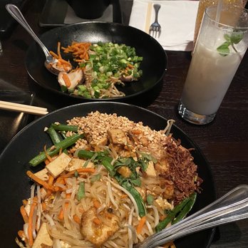 P.F. Chang's - Pad Thai.  Ramen in the background with toppings on the side. - Chinese Near Me - Indianapolis, Indiana