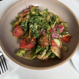 Summer fattoush (summer seasonal salad)