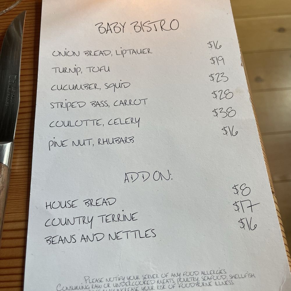 Baby Bistro - Food menu - Salad Near Me - Los Angeles, California Baby Bistro - Food menu - Salad Near Me - Los Angeles, California