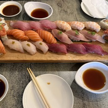 Sushi Beluga - ##805. Tuna, Yellowtail and White Fish Tray - Sushi Bars Near Me - Playa del Rey, California Sushi Beluga - ##805. Tuna, Yellowtail and White Fish Tray - Sushi Bars Near Me - Playa del Rey, California