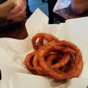Maple and Motor - Onion rings came out nice and hot. - Burgers Near Me - Dallas, Texas Maple and Motor - Onion rings came out nice and hot. - Burgers Near Me - Dallas, Texas