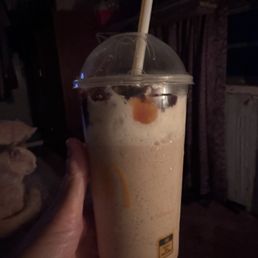 Large Carmel frappe add chocolate drizzle Large Carmel frappe add chocolate drizzle