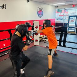 Boxing sparring session at The Sweet Science Boxing Fitness Charlotte NC
