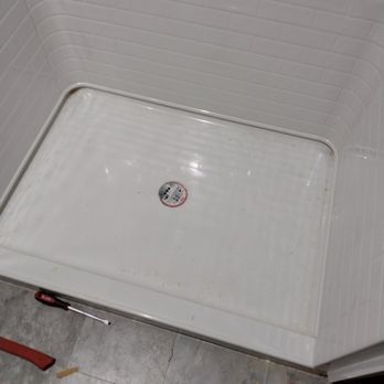 Misty Mountain Plumbing Heating & General Contractor - Bottom of the new tub surround - Plumbing Near Me Misty Mountain Plumbing Heating & General Contractor - Bottom of the new tub surround - Plumbing Near Me