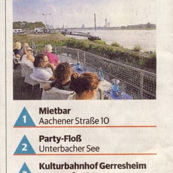 Die mietBar - Das "TOP10 im Rheinland" Ranking in der Rheinischen Post vom 26.09.2015