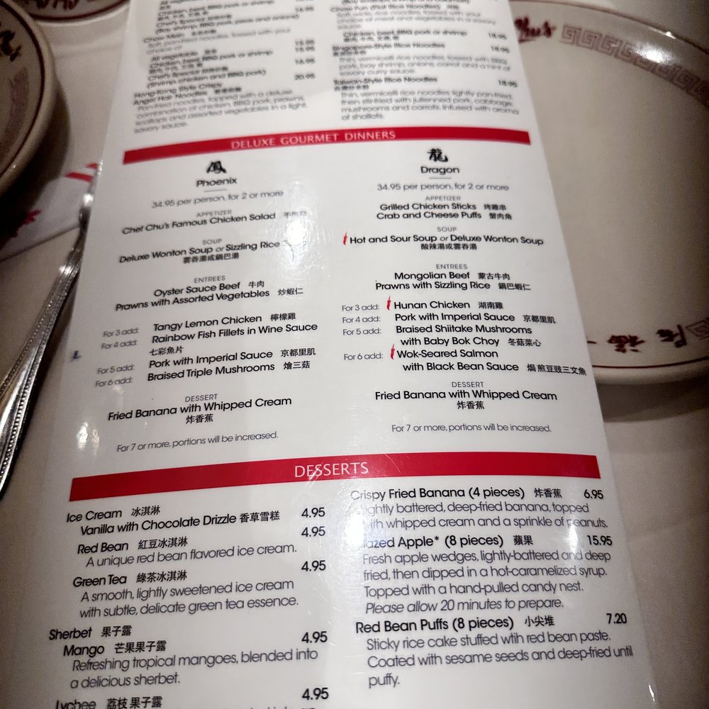 Chef Chu's - Menu - Chinese Near Me - Los Altos, California Chef Chu's - Menu - Chinese Near Me - Los Altos, California